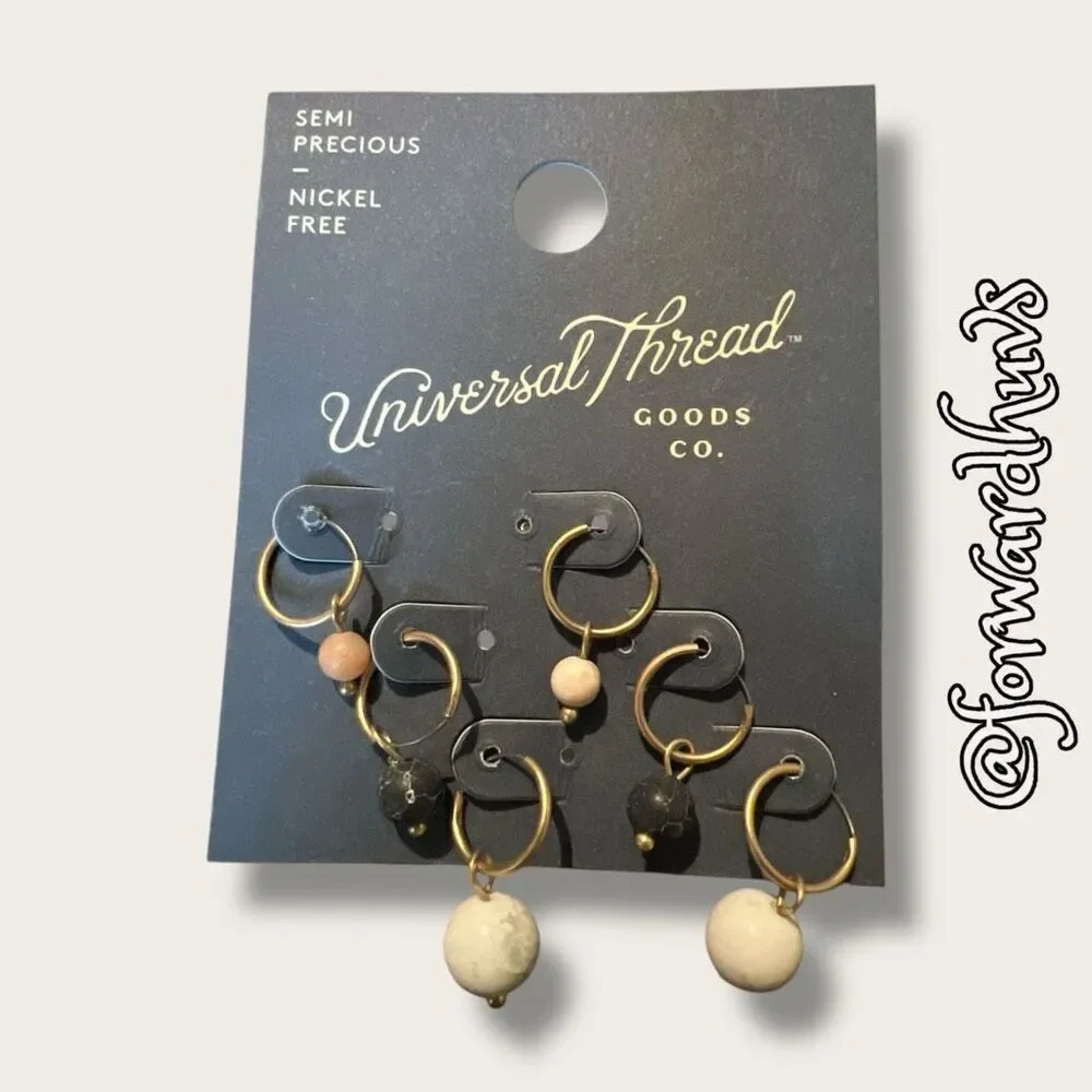 Bundle Sale 3 for $15 | Universal Thread Goods Co. Semi-Precious Hoop Trio